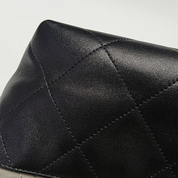 Quilted Suede Gray