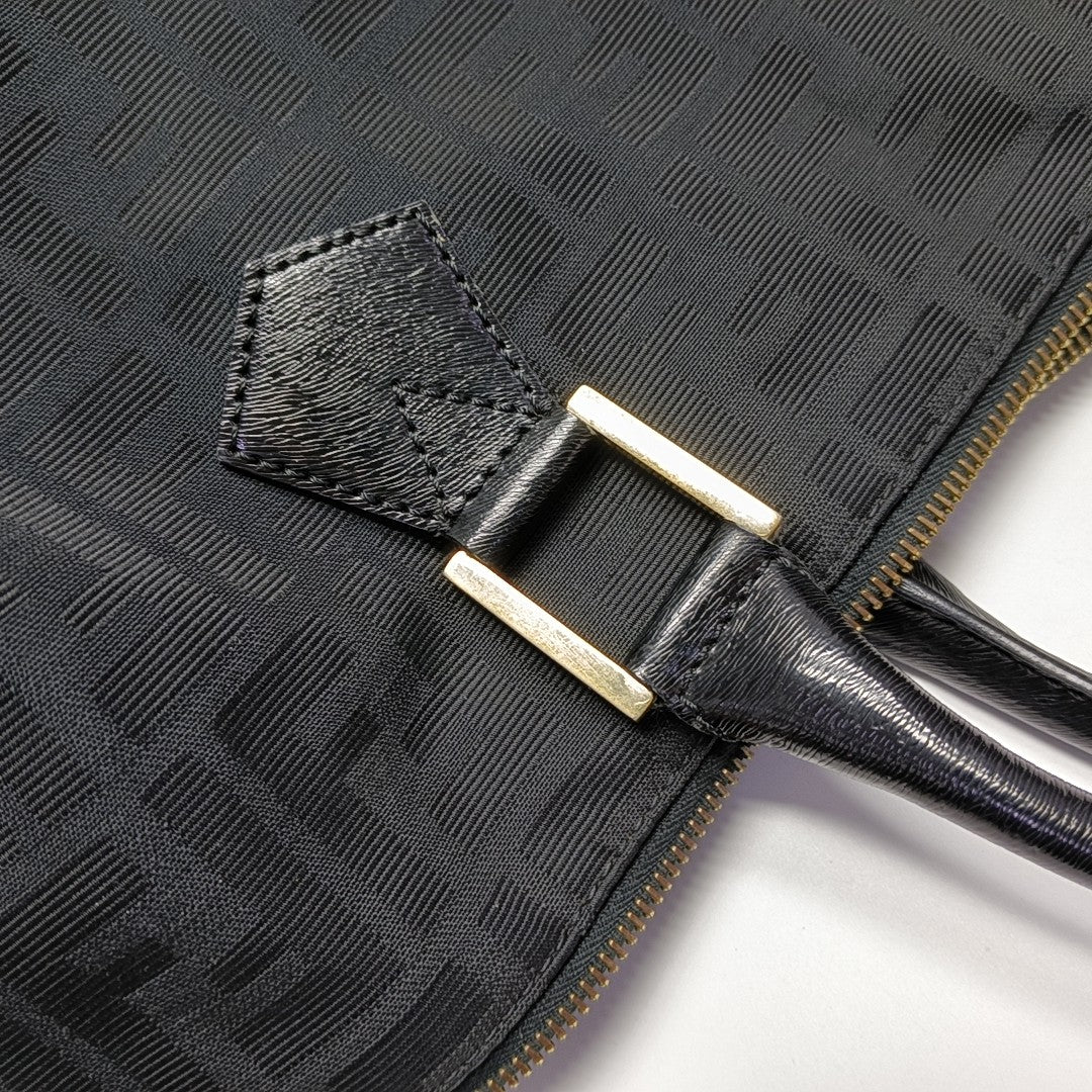 Canvas Top Handle Bag Black