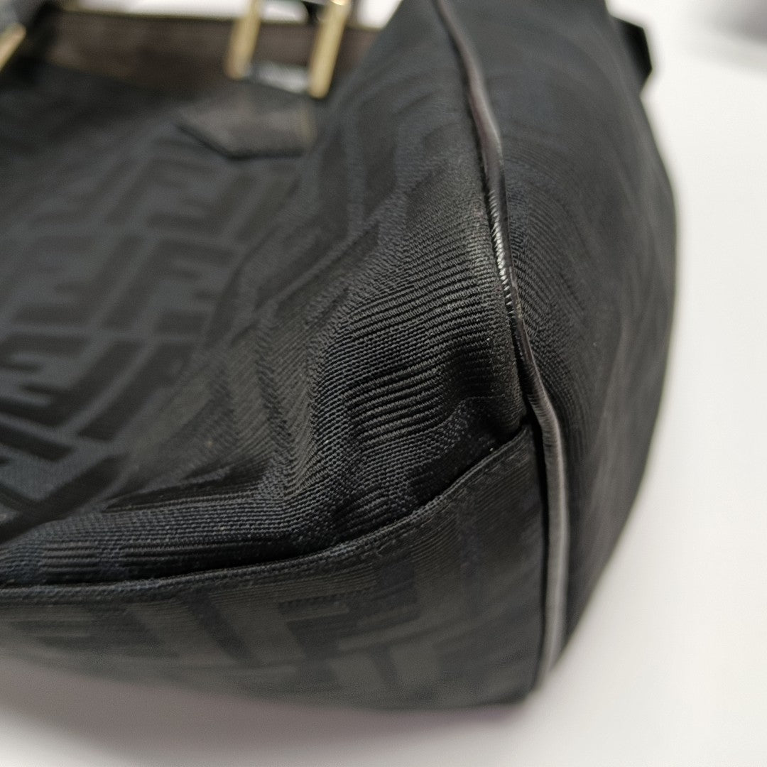 Canvas Top Handle Bag Black