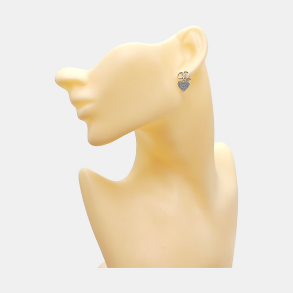 Authenticated pre-owned  Clair D Lune Silver-tone Metal Silver Earring - Earrings at Looply