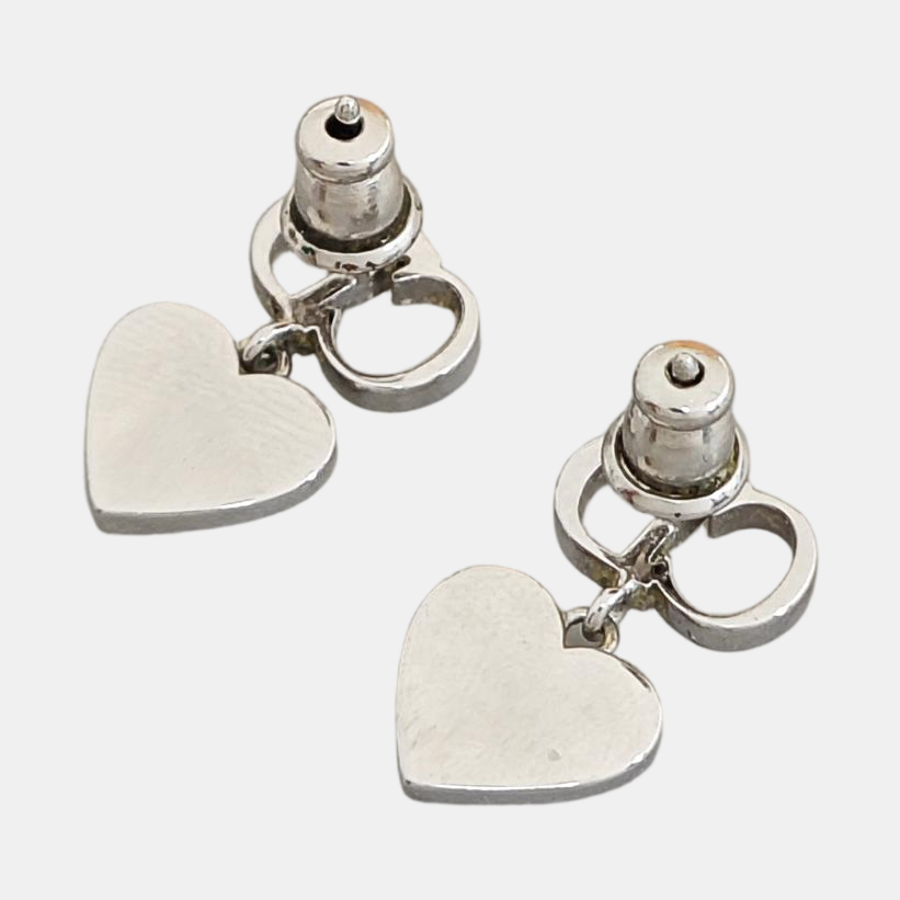 Authenticated pre-owned  Clair D Lune Silver-tone Metal Silver Earring - Earrings at Looply