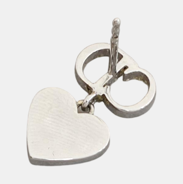 Authenticated pre-owned  Clair D Lune Silver-tone Metal Silver Earring - Earrings at Looply