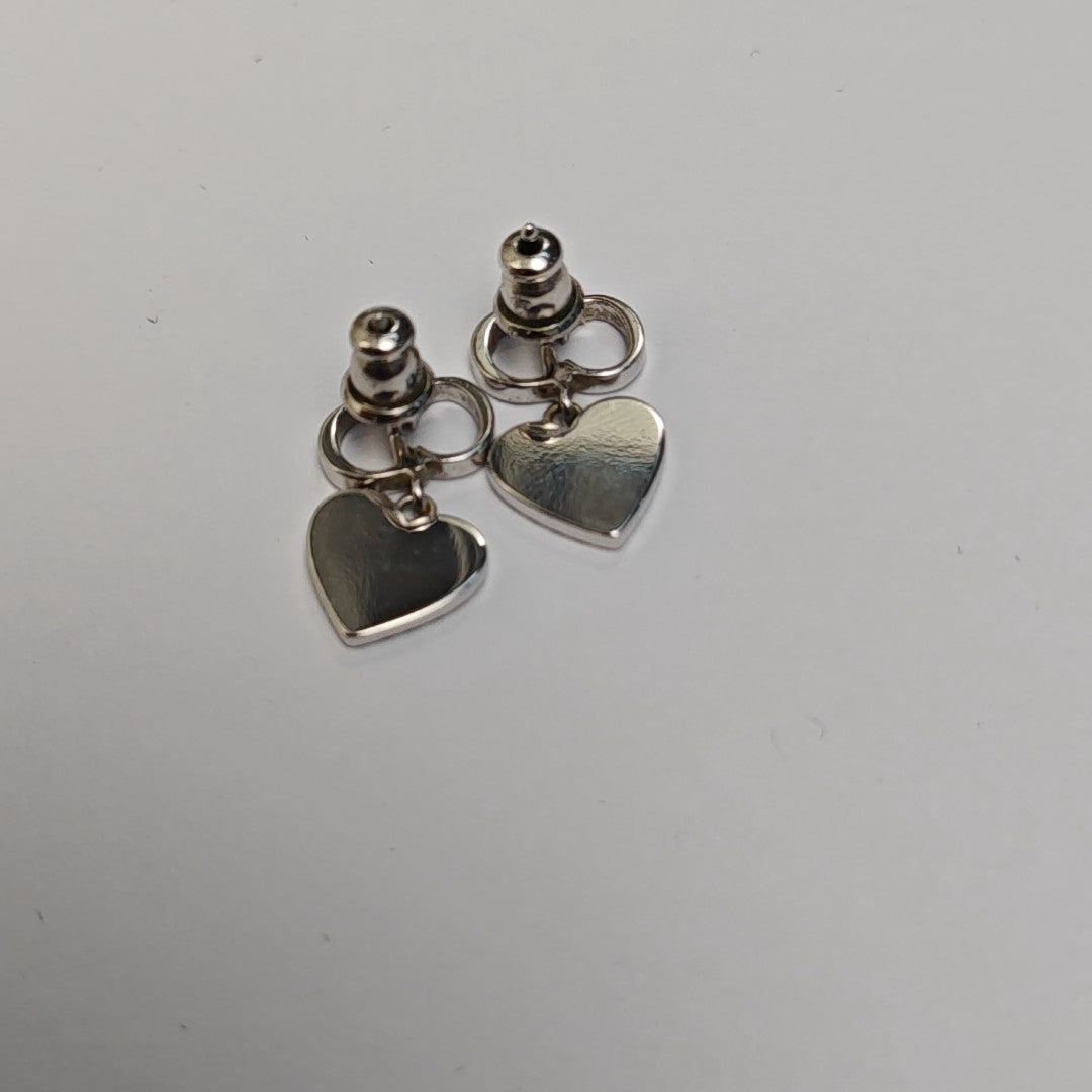 Authenticated pre-owned  Clair D Lune Silver-tone Metal Silver Earring - Earrings at Looply