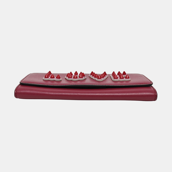 Bandolera de piel de ternera roja
