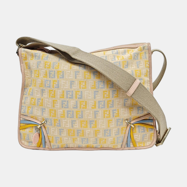 Canvas Crossbody Bag Beige