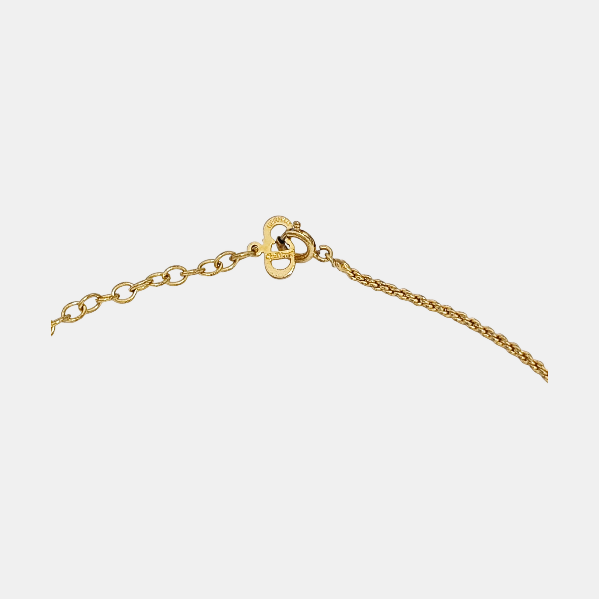 Authenticated pre-owned  Petit CD Gold-tone Metal Necklace - Necklace at Looply
