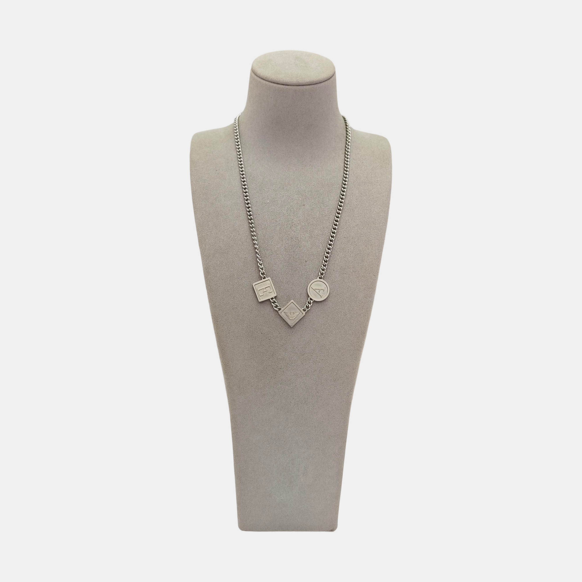 Authenticated pre-owned  Stainless Steel Silver Necklace - Necklace at Looply