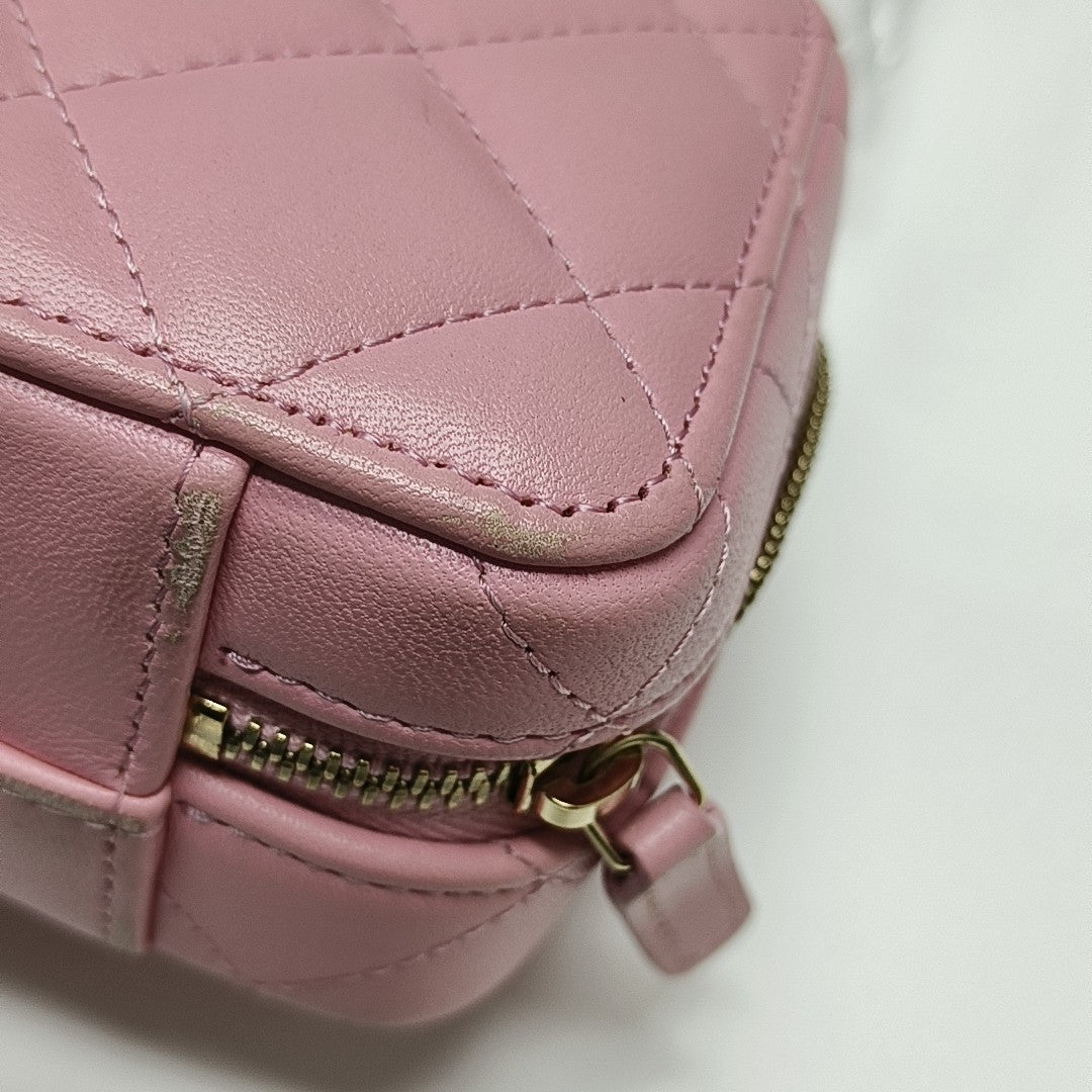 Quilted Lambskin Red