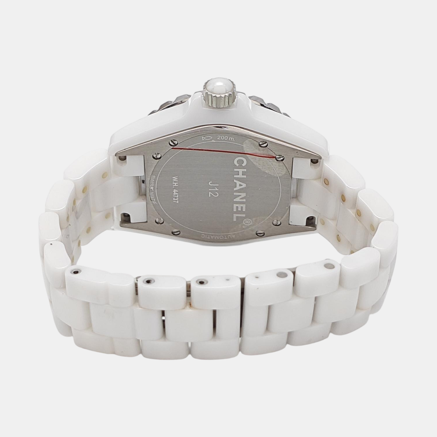 J12 38mm White Automatic Watch