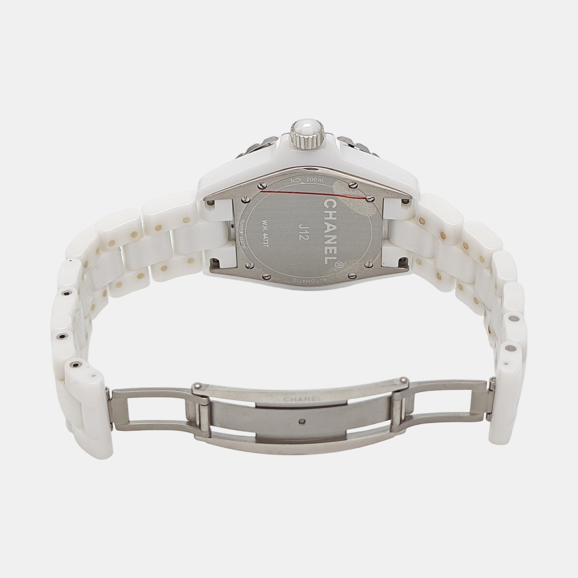 J12 38mm White Automatic Watch
