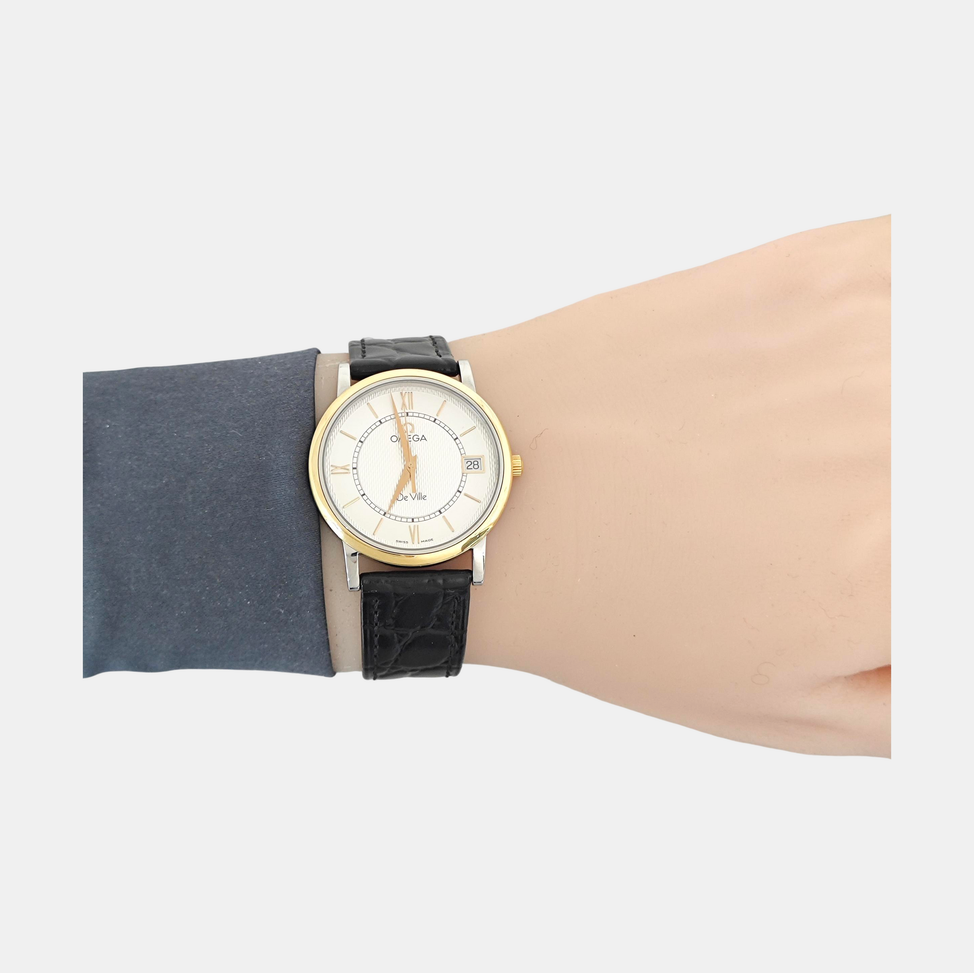 33mm White Quartz Watch