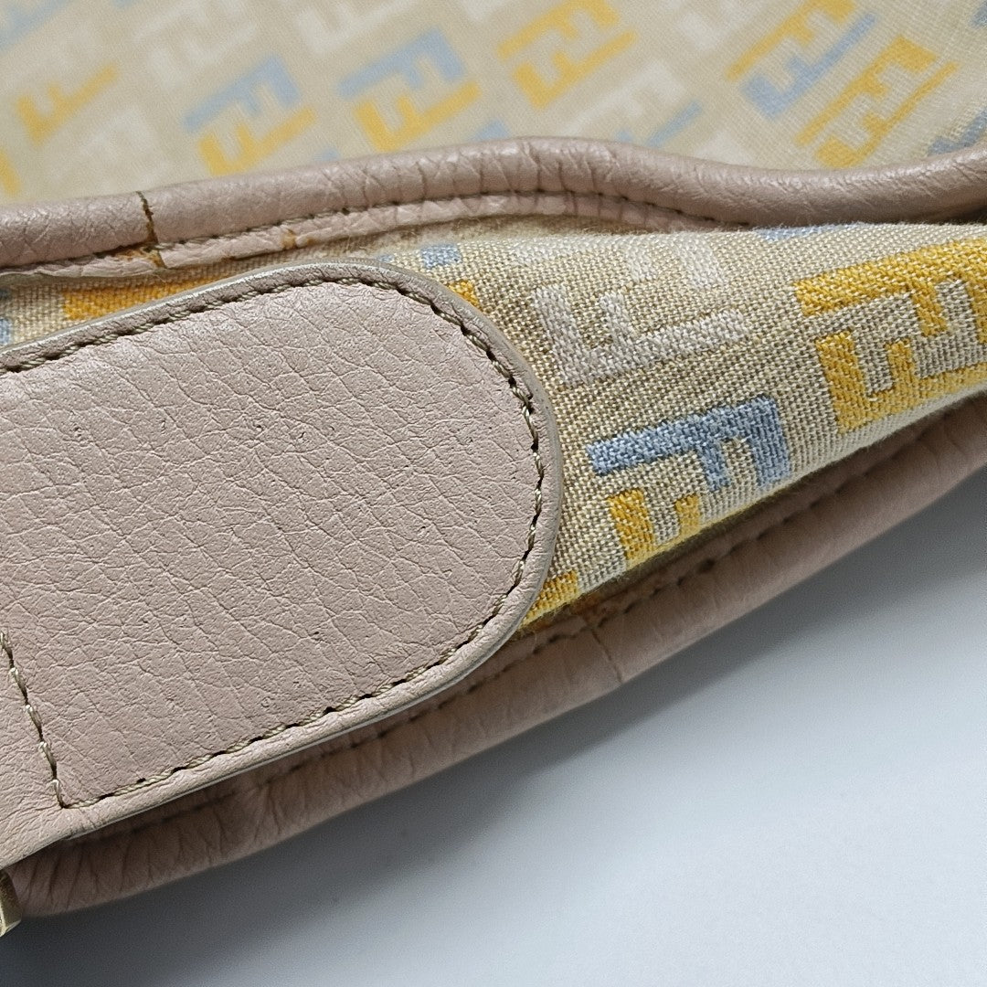Canvas Crossbody Bag Beige