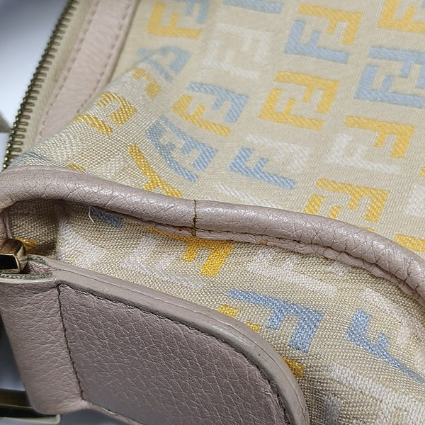 Canvas Crossbody Bag Beige