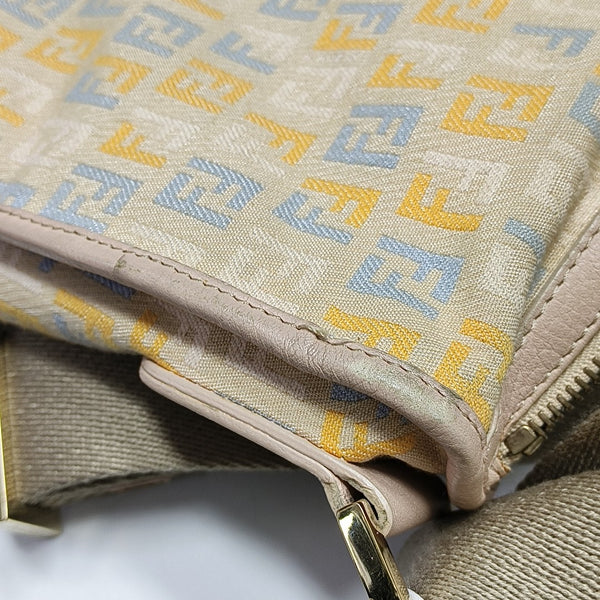 Canvas Crossbody Bag Beige