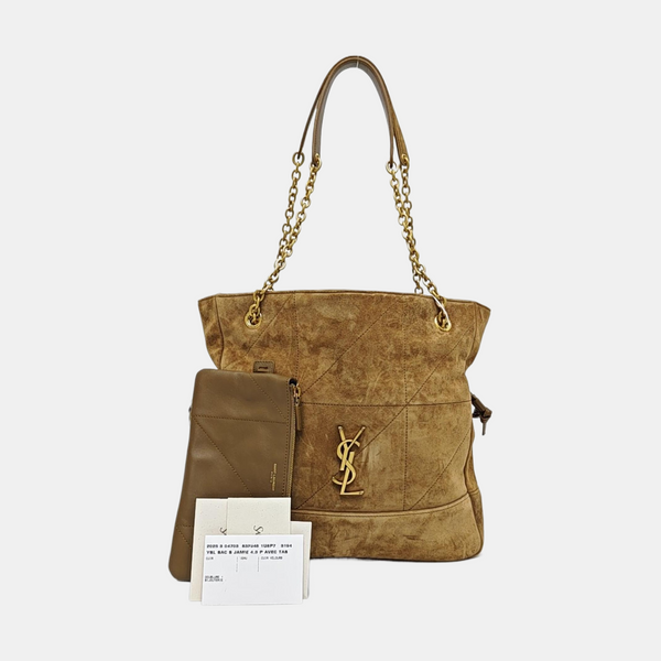 JAMIE SHOPPING Small Quilted Suede Brown