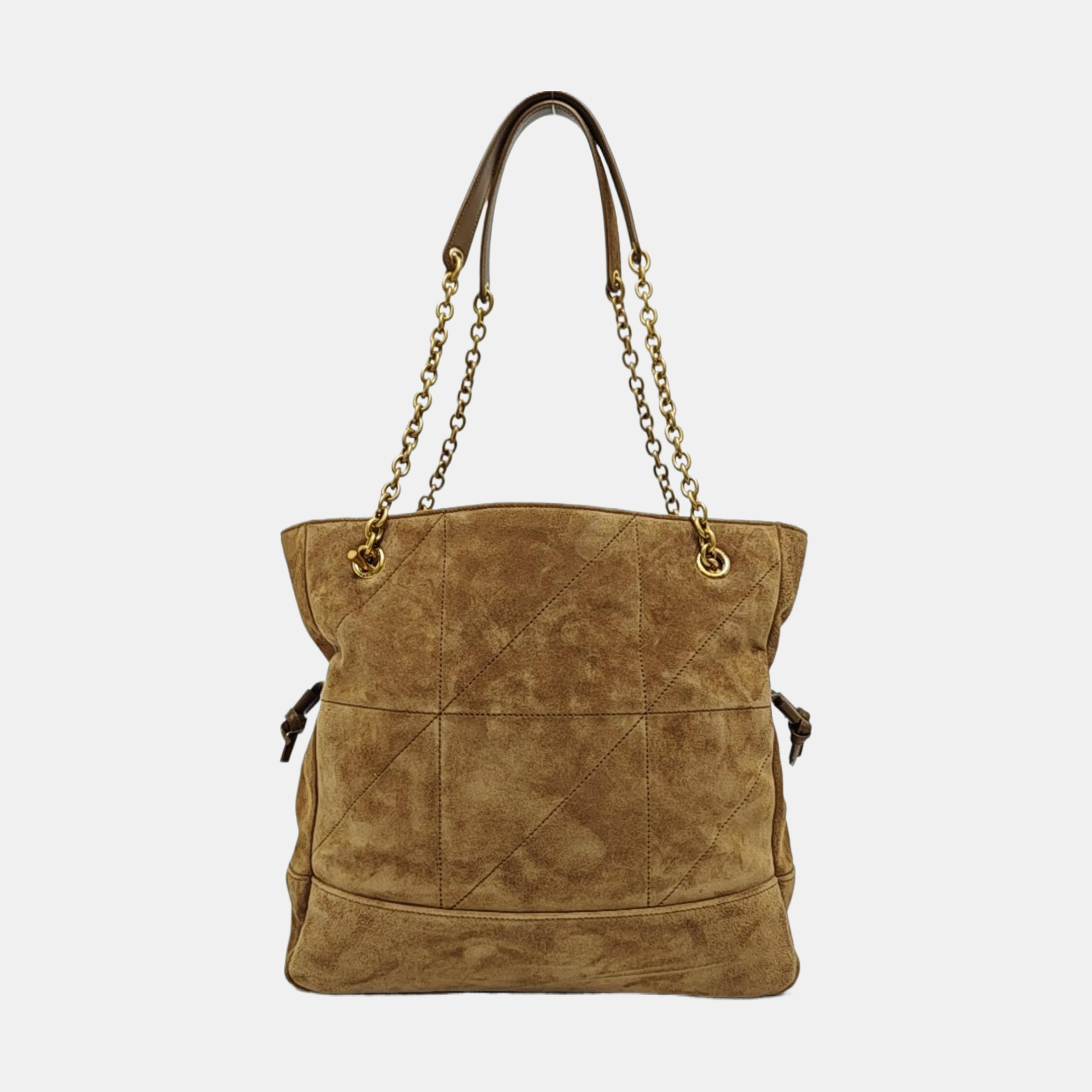 JAMIE SHOPPING Small Quilted Suede Brown