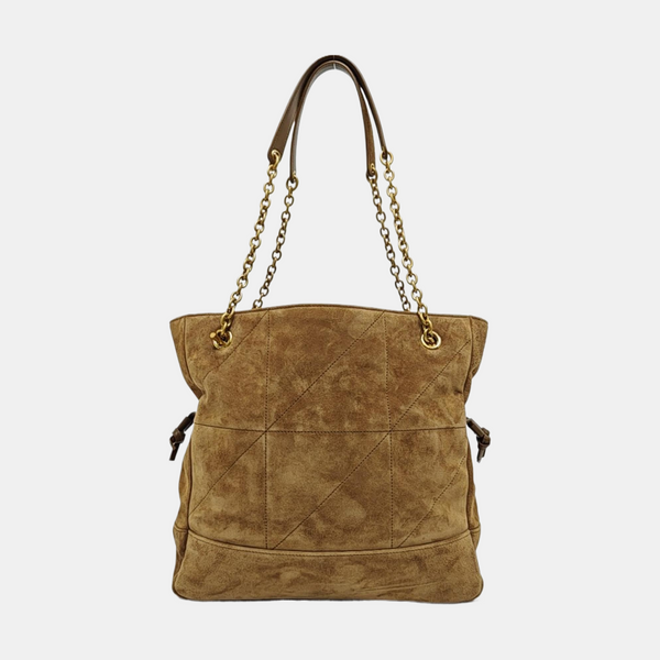 JAMIE SHOPPING Small Quilted Suede Brown