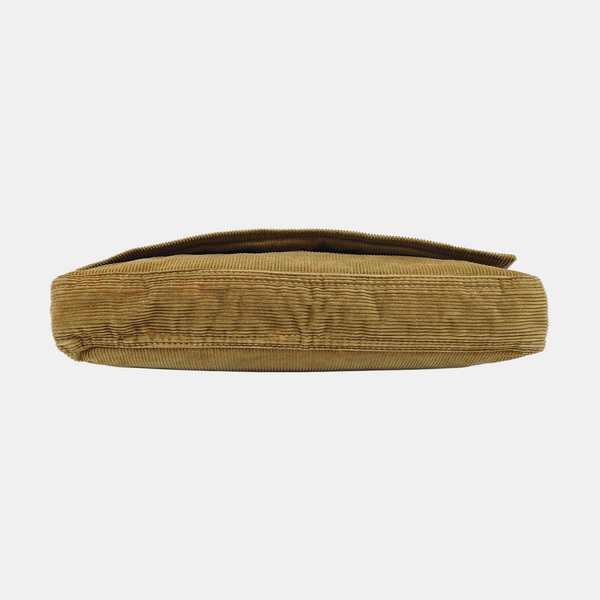 Bolso de mano de pana beige