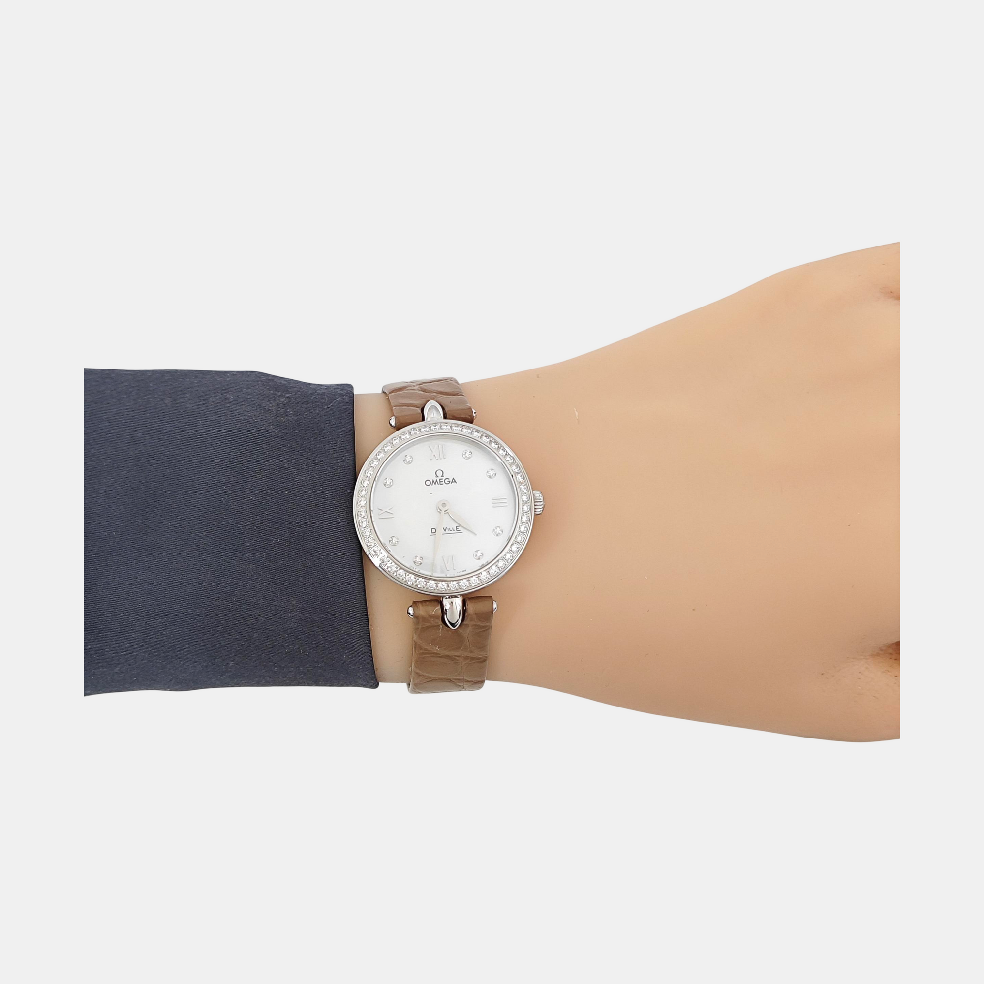 DE VILLE 27.4mm White Quartz Watch