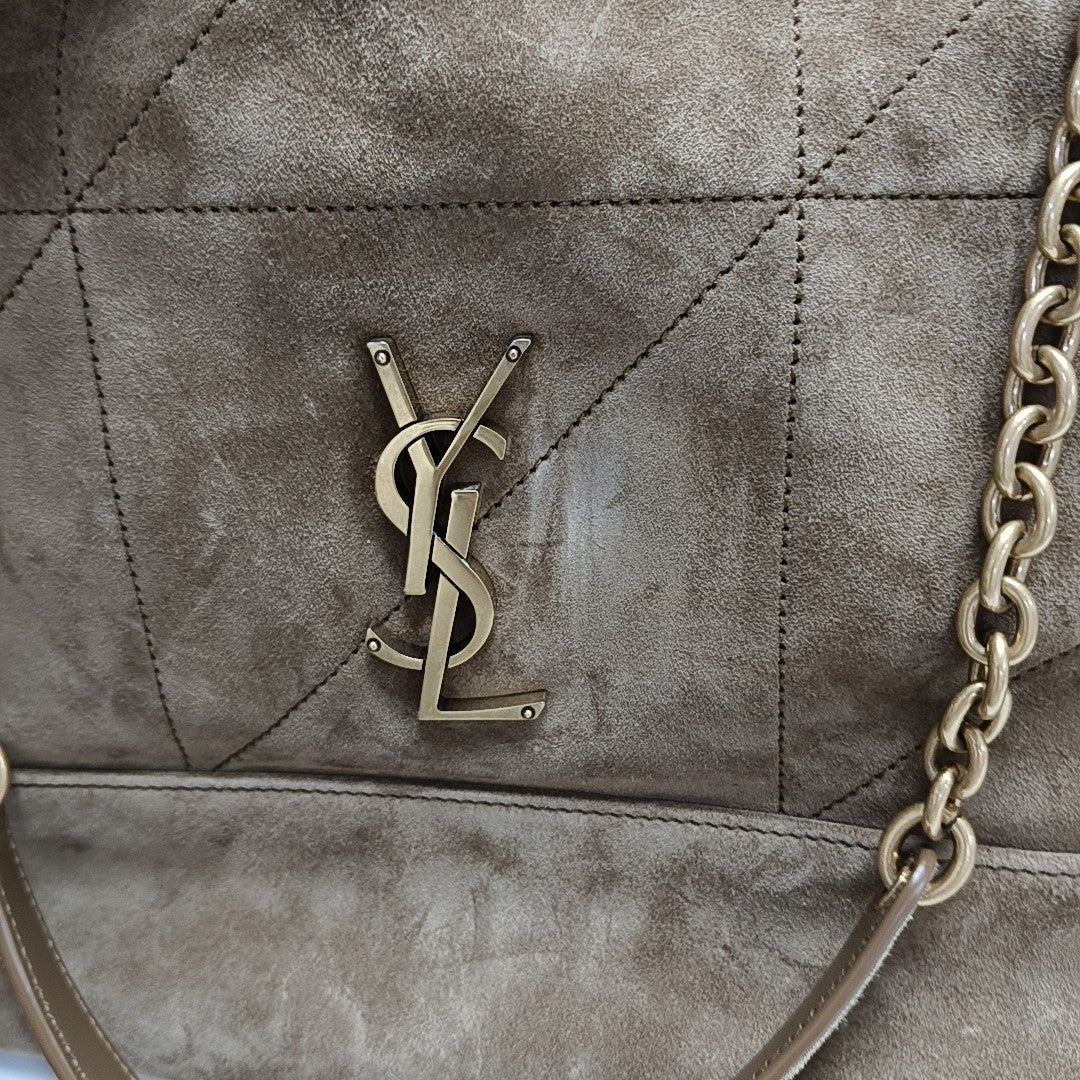 JAMIE SHOPPING Small Quilted Suede Brown