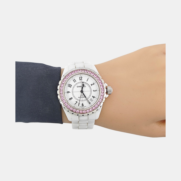 39mm White Automatic Watch