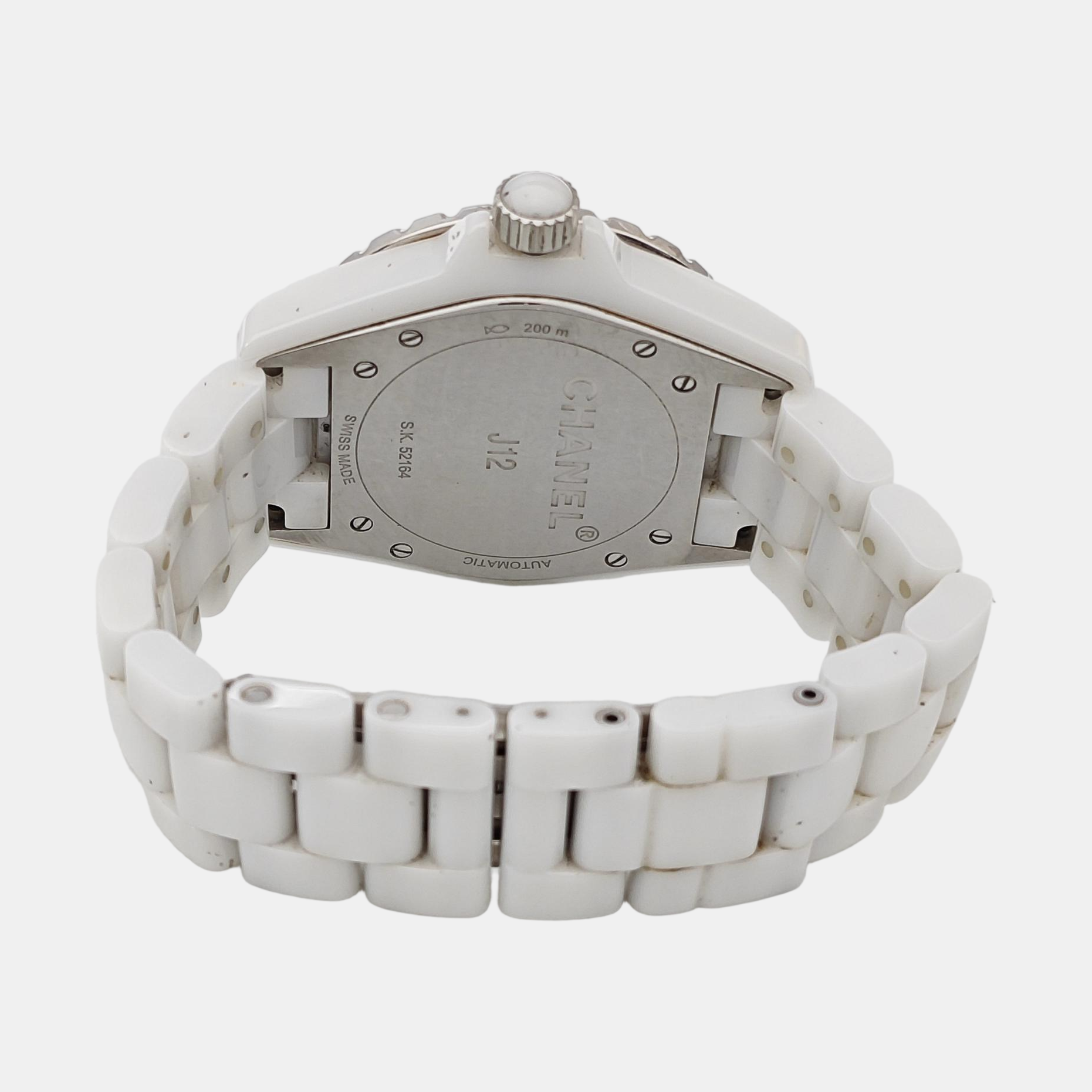 39mm White Automatic Watch
