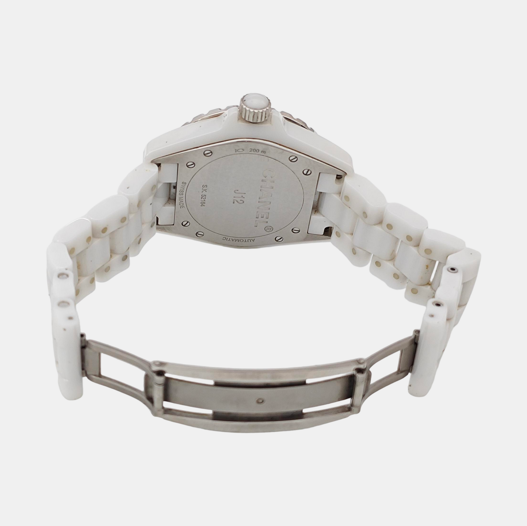 39mm White Automatic Watch