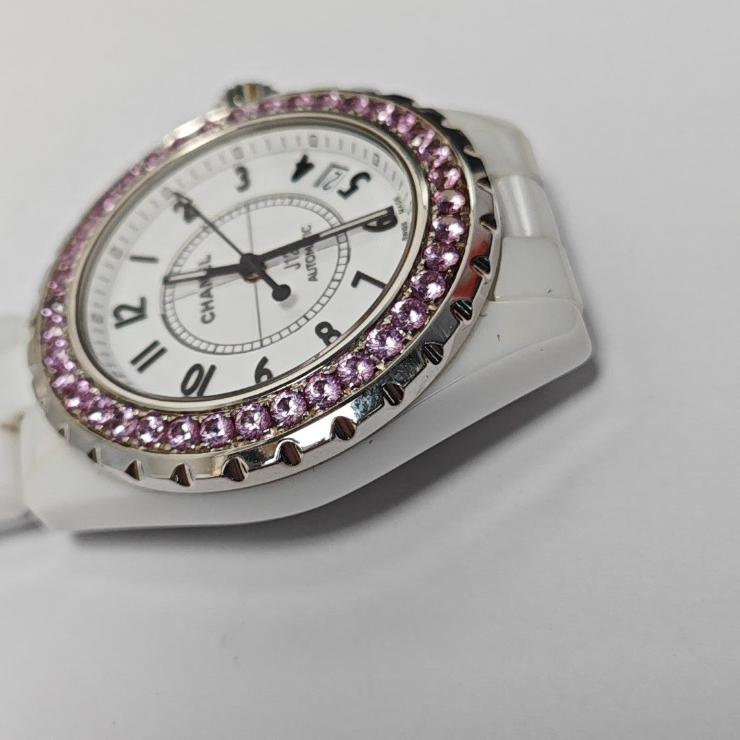 39mm White Automatic Watch