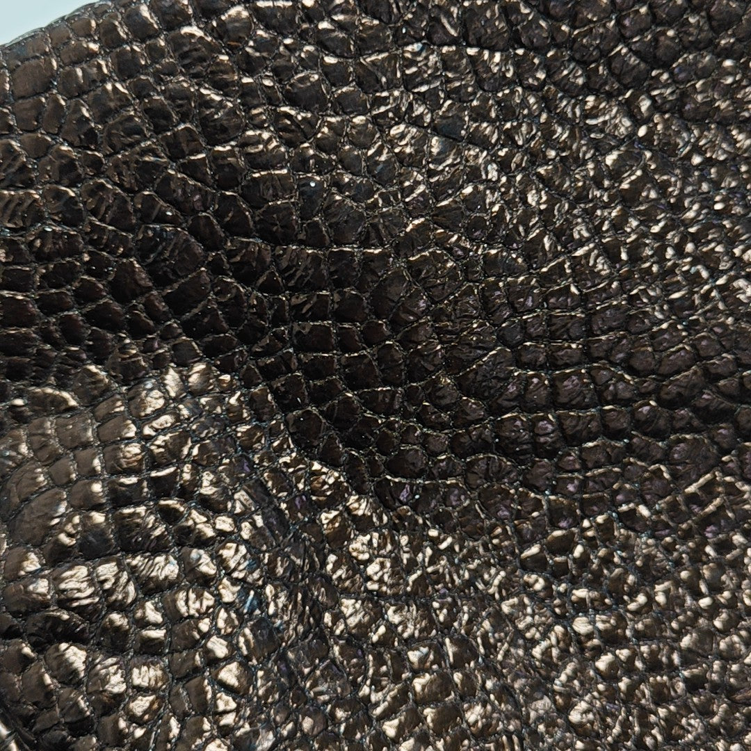 Bolso de mano de piel de ternera marrón