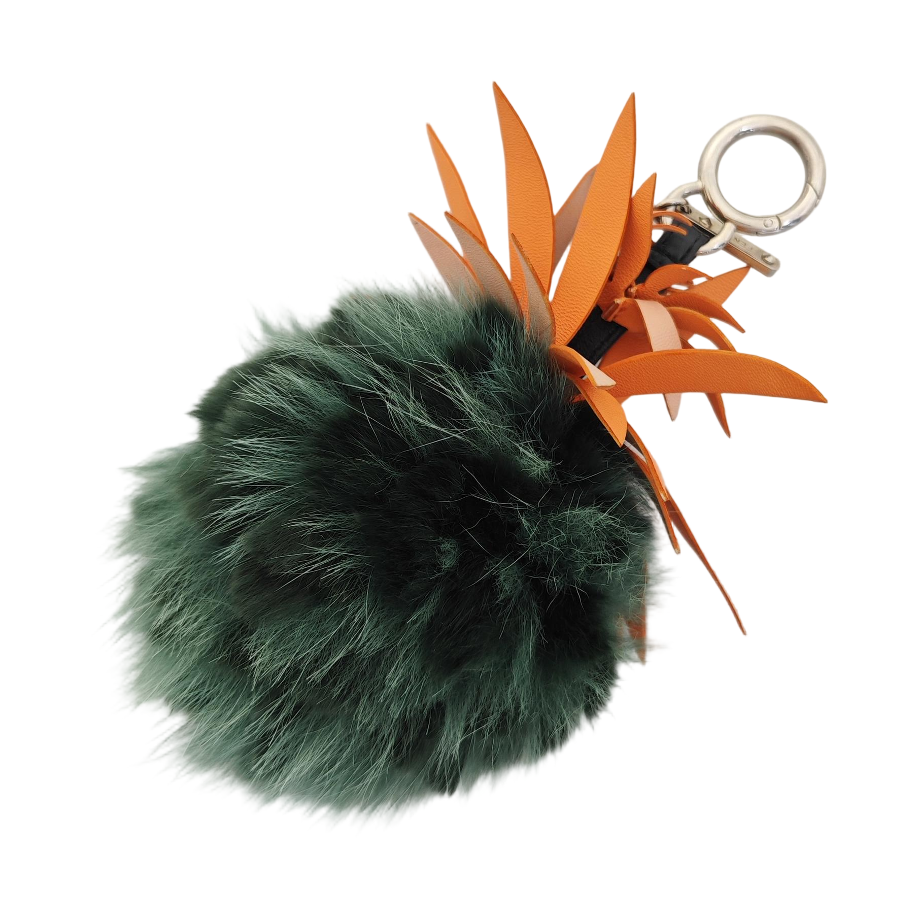 Authenticated pre-owned  Fabric Green Bag Charm - Bag Charm at Looply