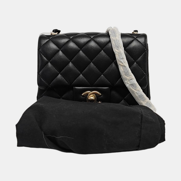 CLASSIC FLAP Mini Quilted Lambskin Black