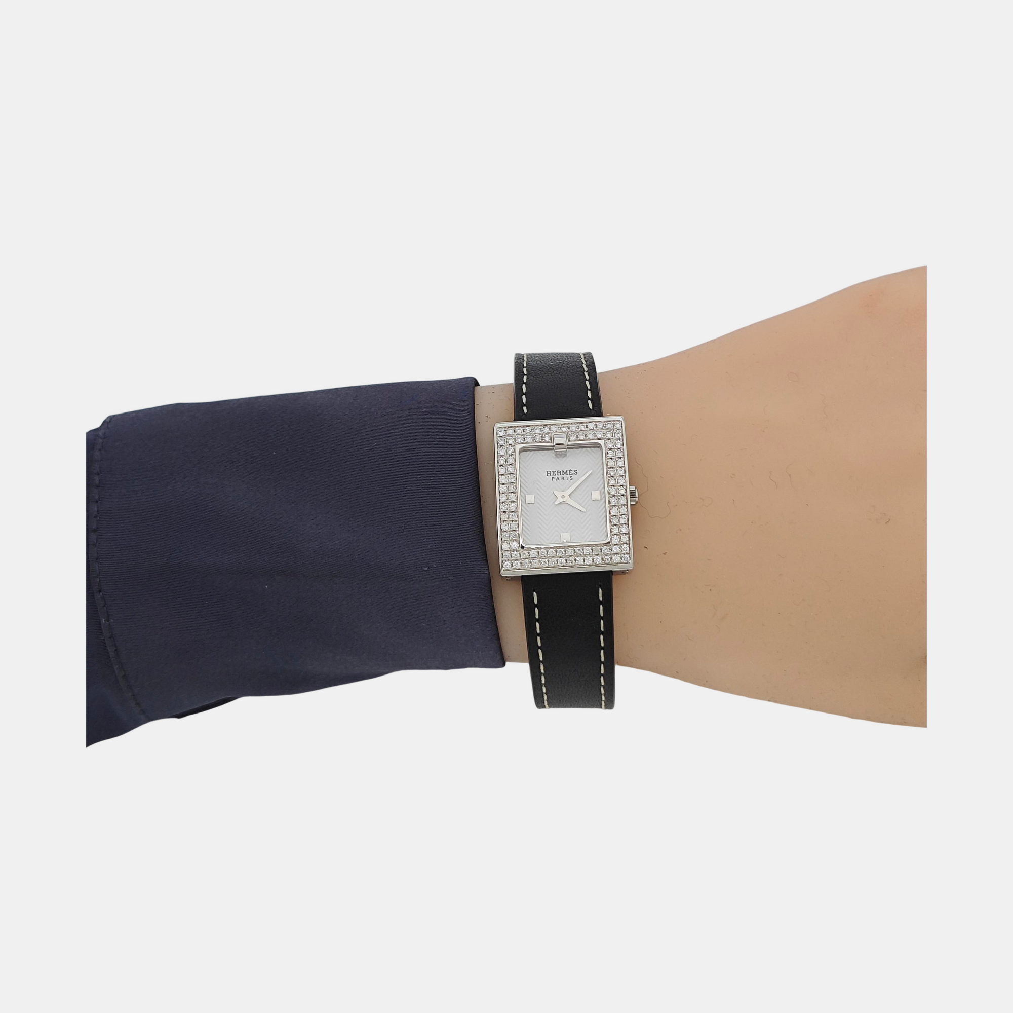 21.7mm White Quartz Watch