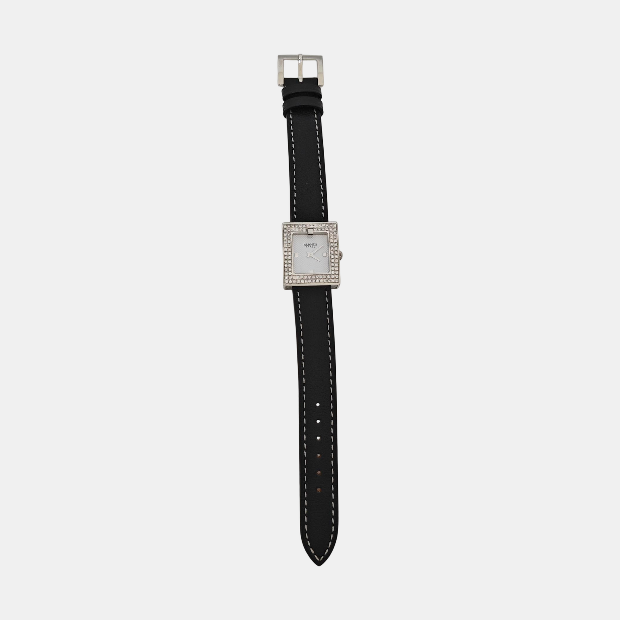 21.7mm White Quartz Watch