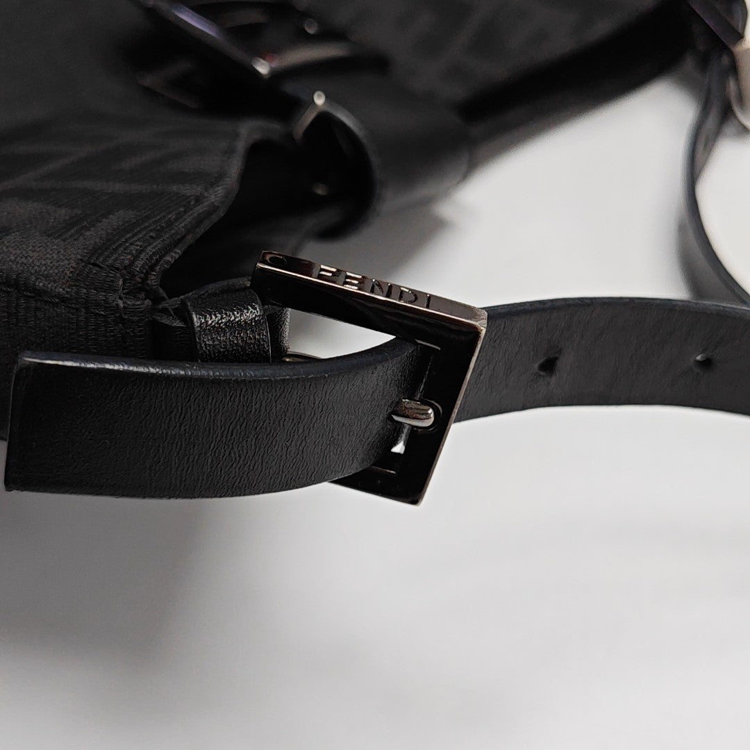 Canvas Top Handle Bag Black