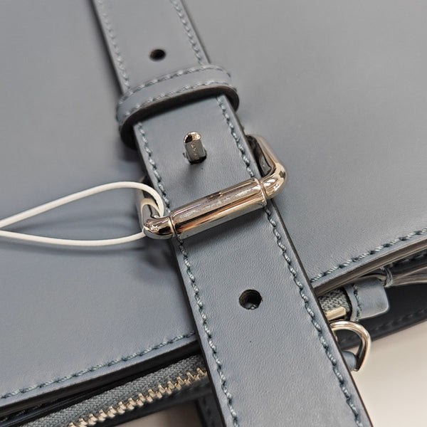 Calfskin Top Handle Bag Blue