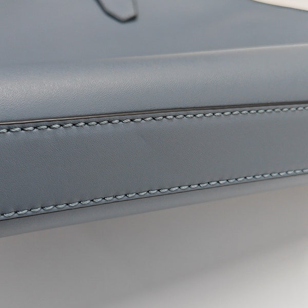 Calfskin Top Handle Bag Blue