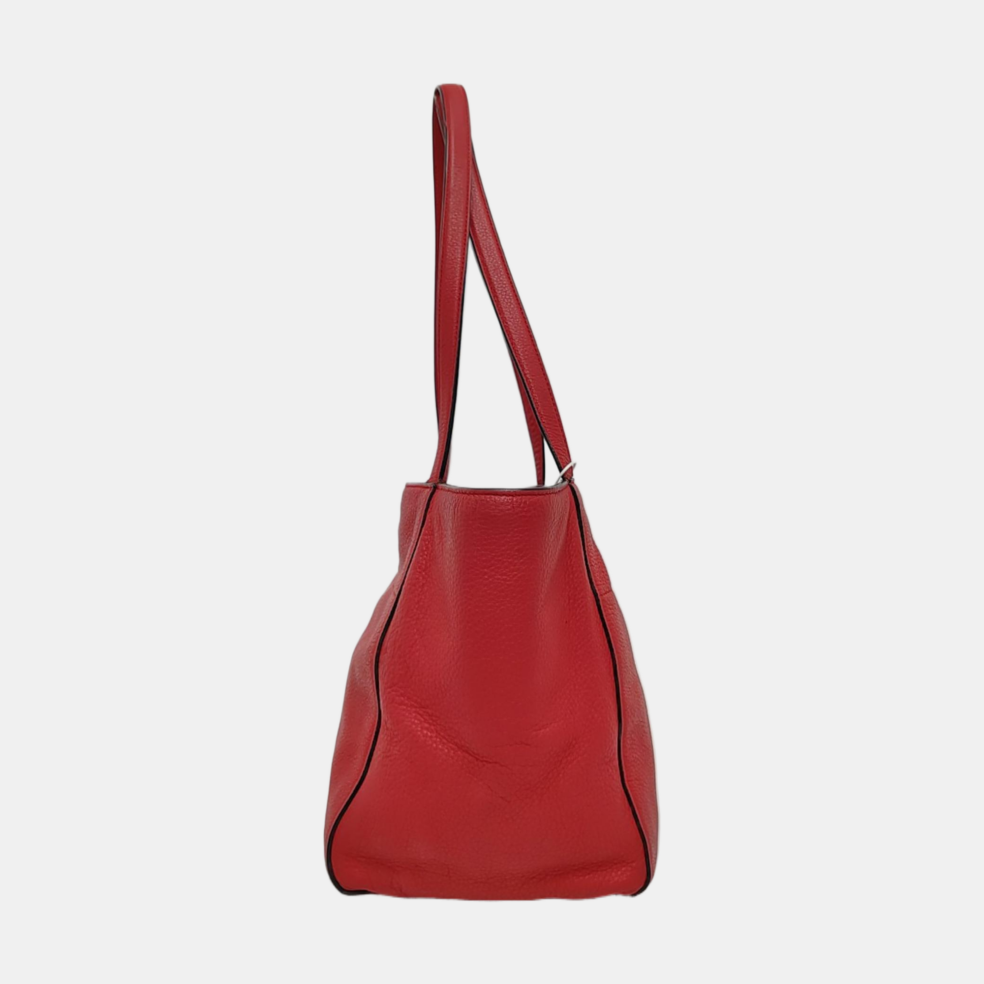 Calfskin Tote Bag Red
