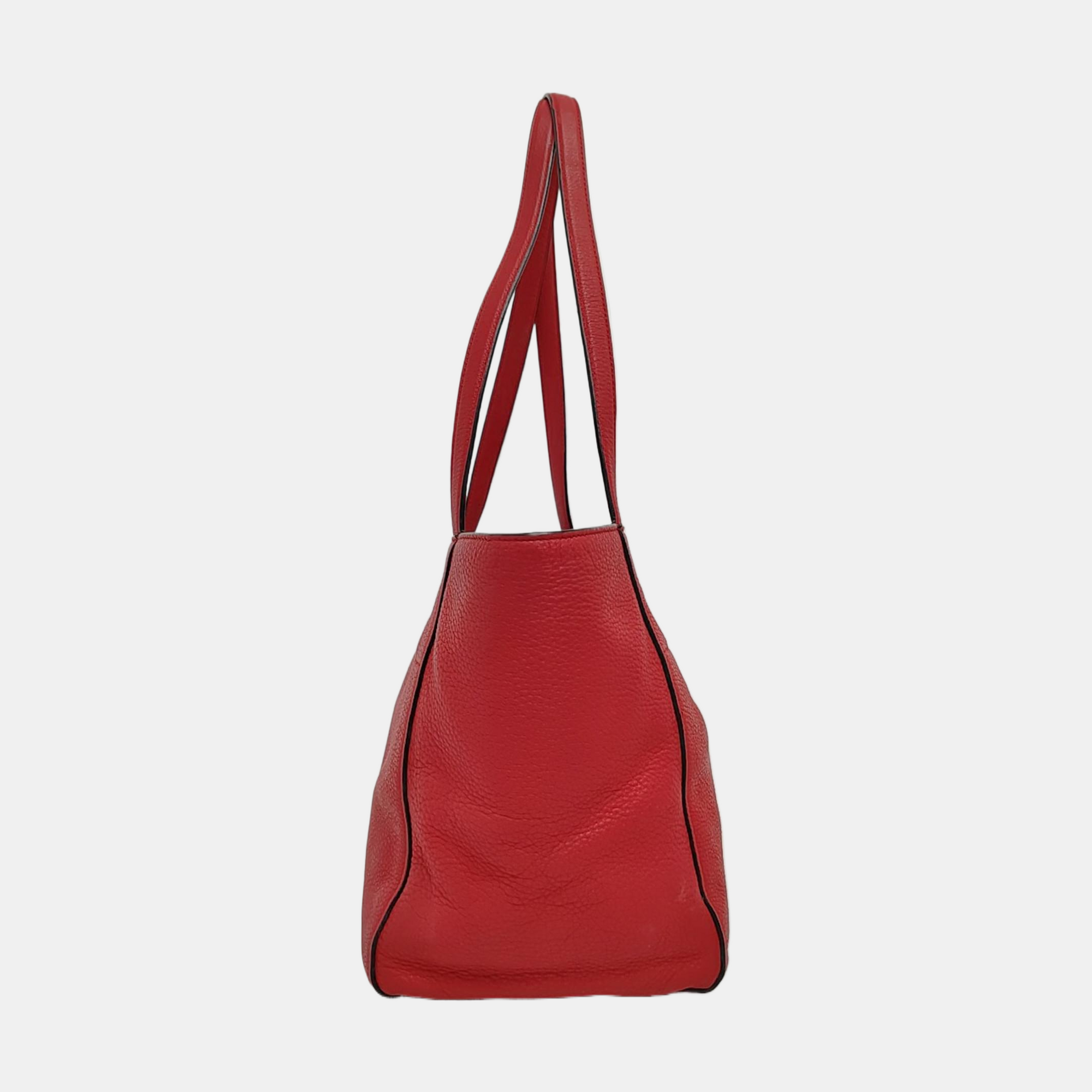Calfskin Tote Bag Red