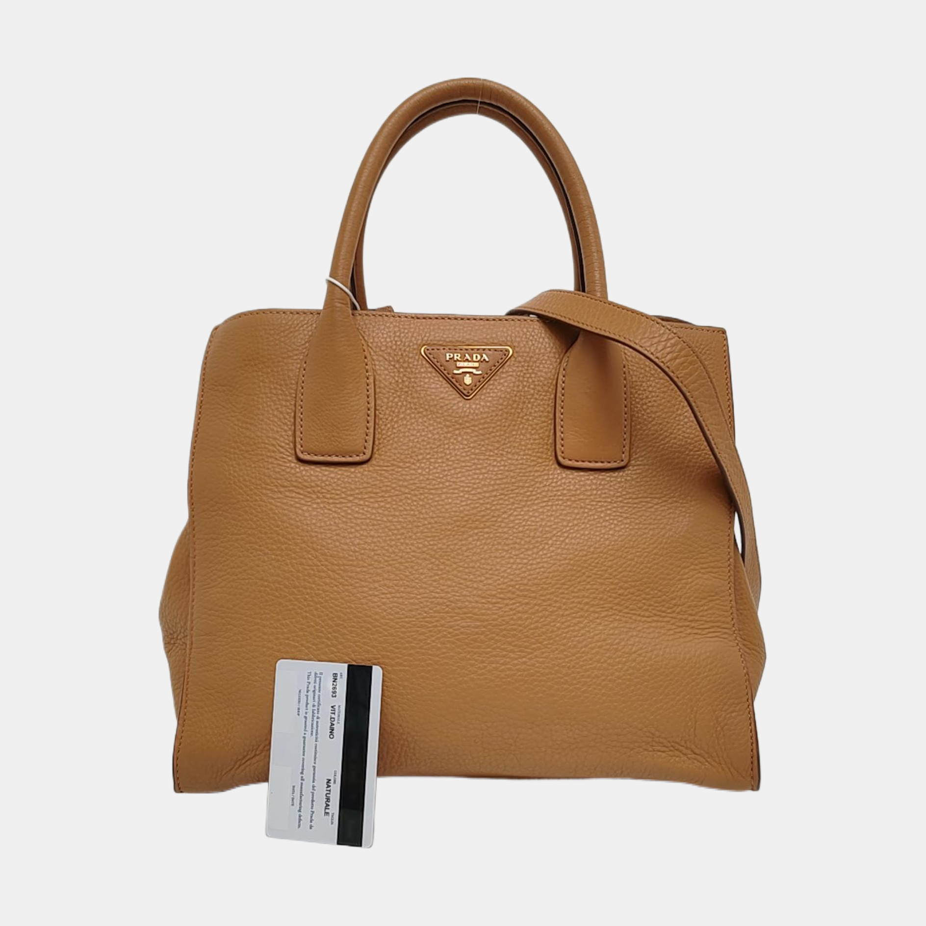 Calfskin Tote Bag Brown