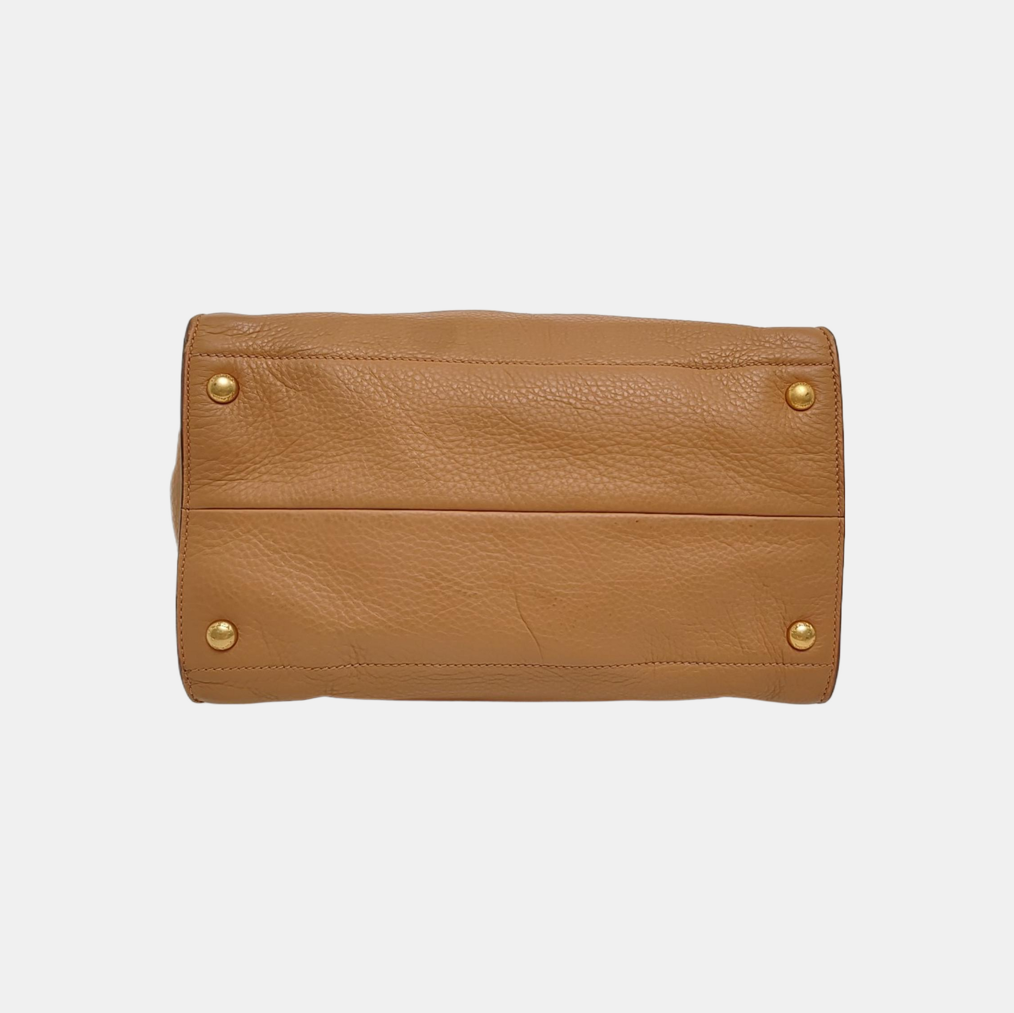Calfskin Tote Bag Brown