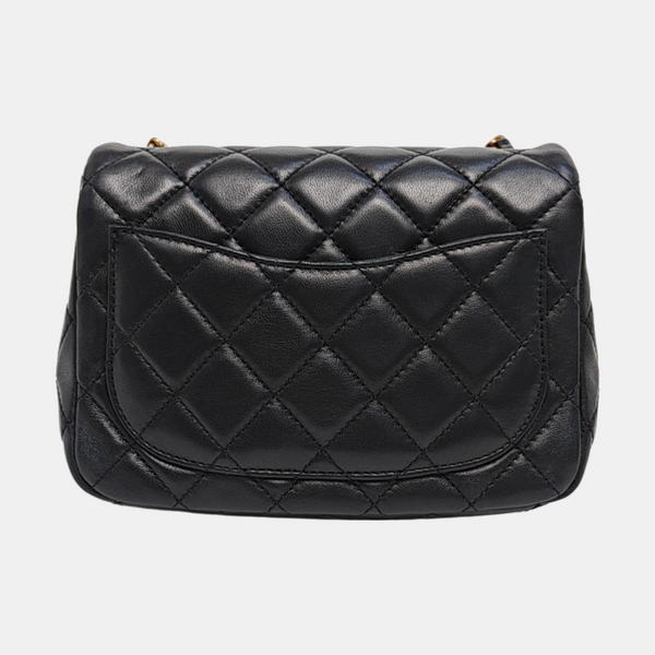 CLASSIC FLAP Mini Quilted Lambskin Black