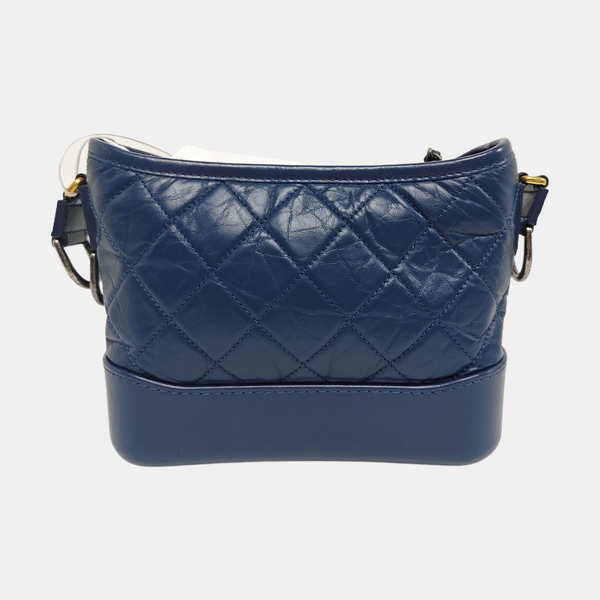 GABRIELLE Small Quilted Calfskin Blue