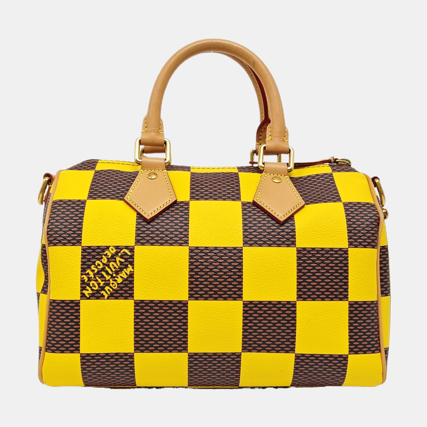 SPEEDY 25 Damier Coated Canvas Multicolor