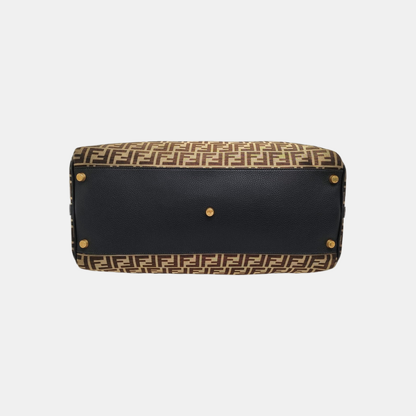Fabric Shoulder Bag Gold