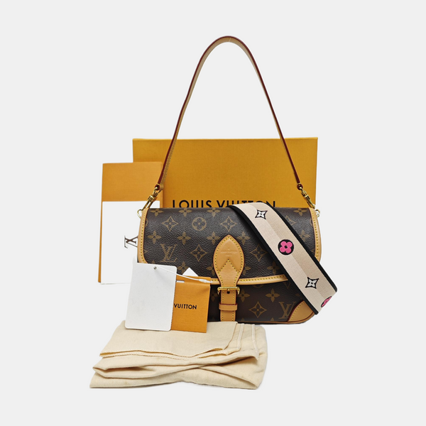 DIANE Monogram Coated Canvas Brown