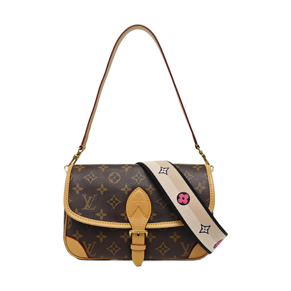 DIANE Monogram Coated Canvas Brown