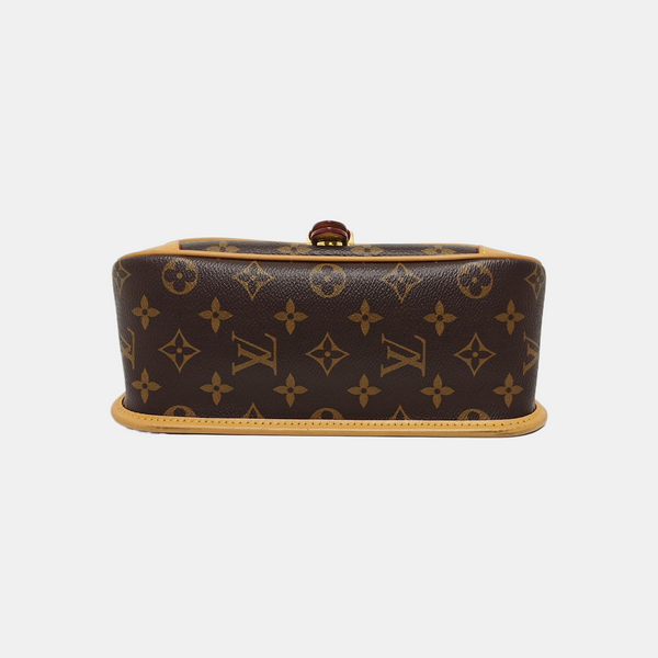 DIANE Monogram Coated Canvas Brown