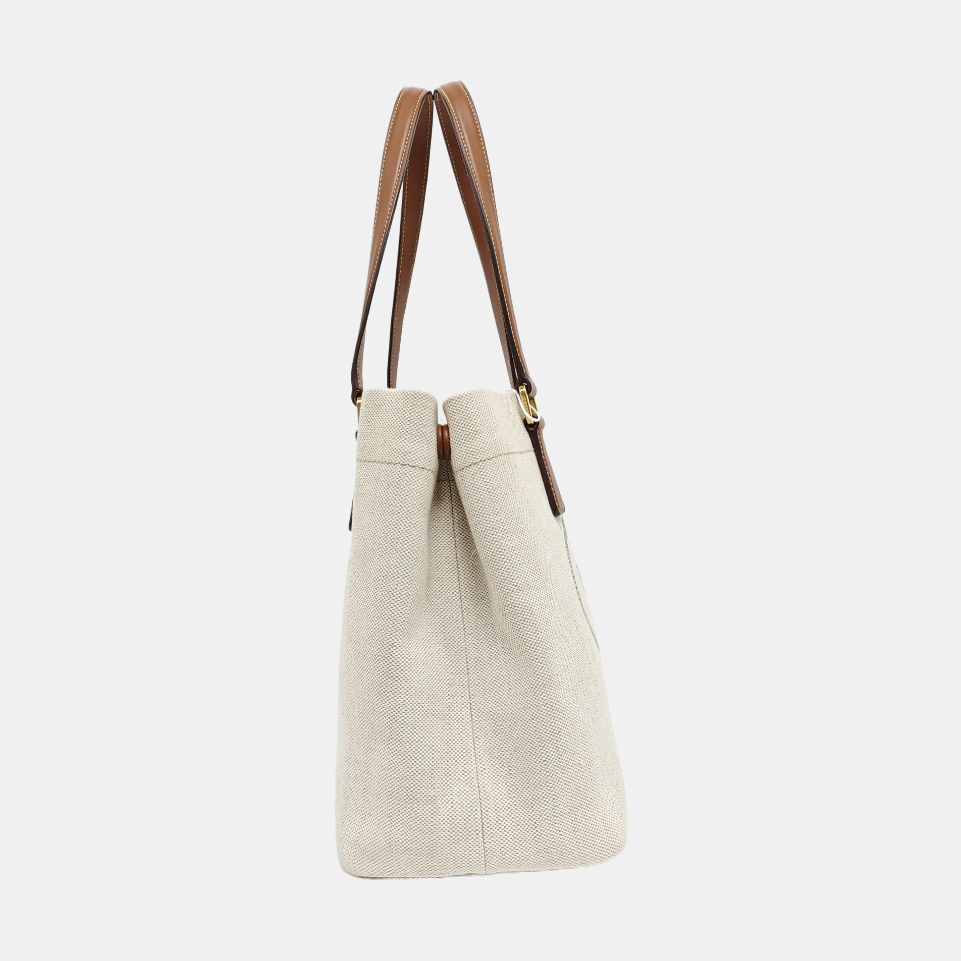 Linen Tote Bag Small White