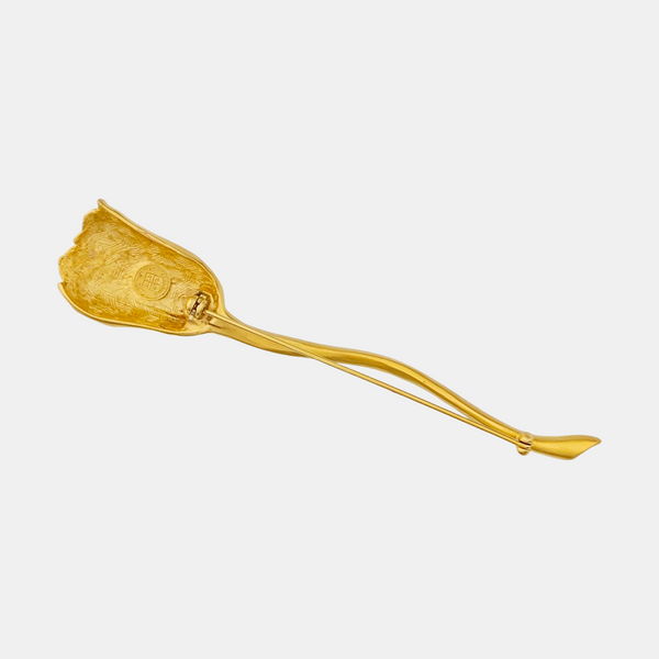 Authenticated pre-owned  Gold-tone Metal Brooch - Brooch at Looply