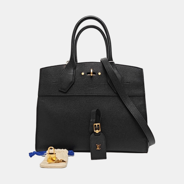 CITY STEAMER MM Calfskin Black